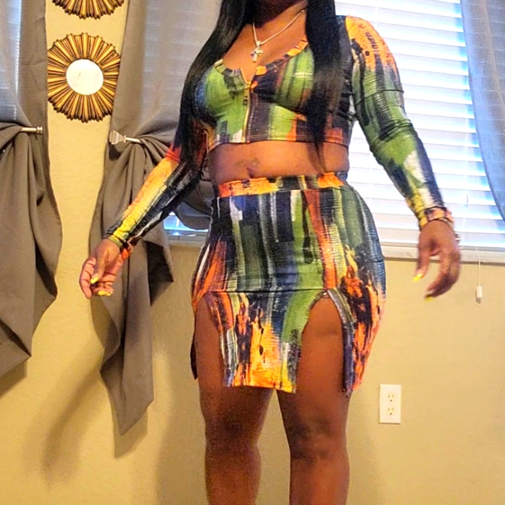 2 piece skirt set